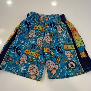 Kids Flow Society  Science Print Athletic Shorts - Blue size Youth Small